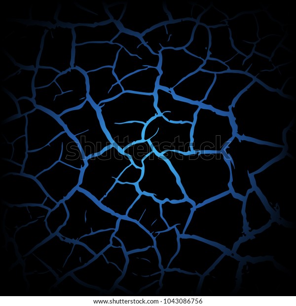 Abstract background blue cracks stock vector royalty free