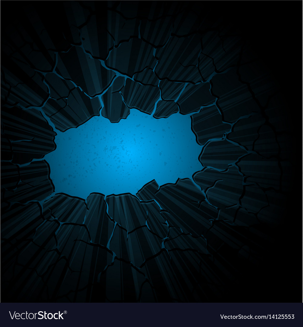Blue cracked background royalty free vector image