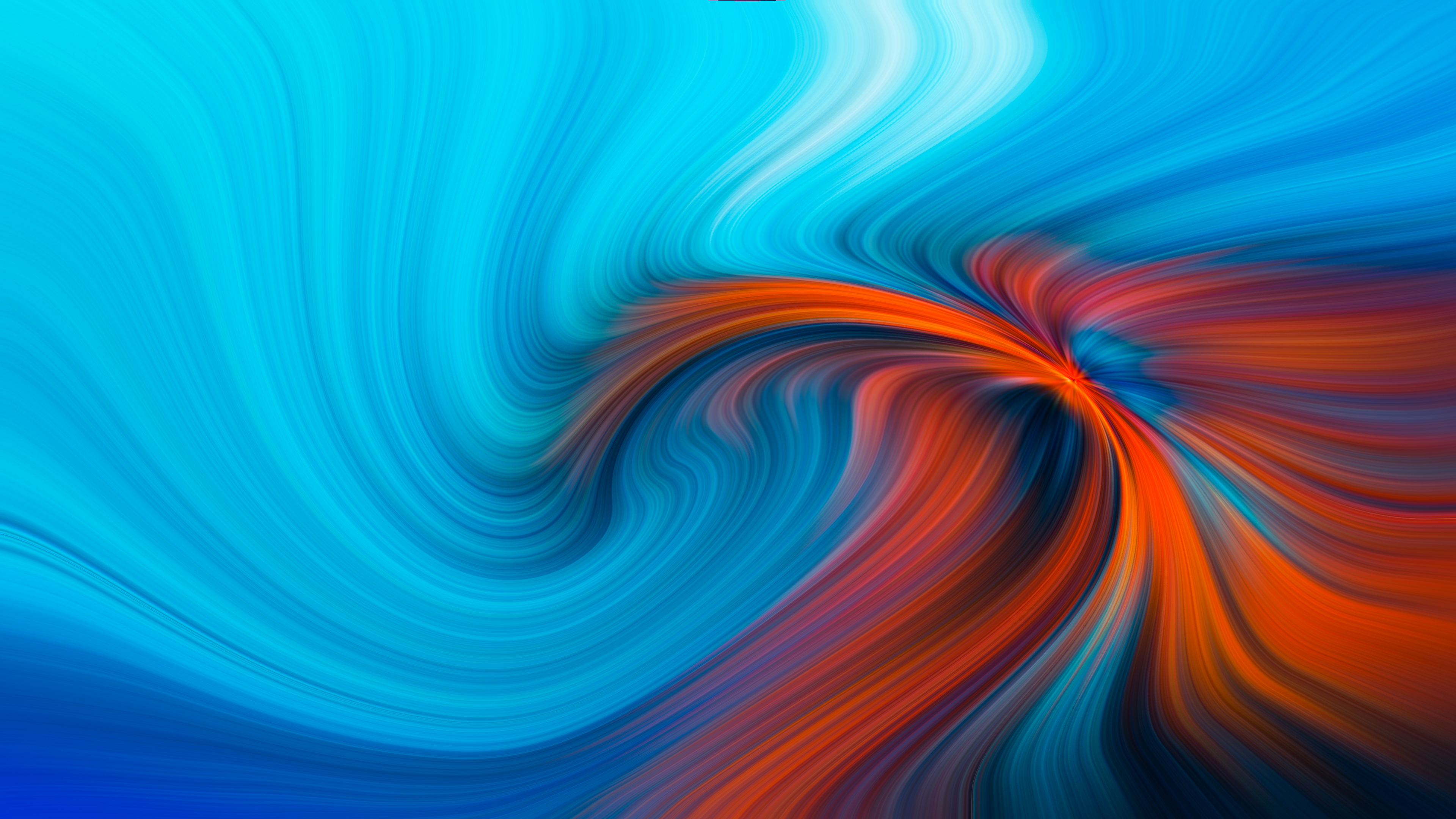 Blue orange hole k hd abstract k wallpapers images backgrounds photos and pictures