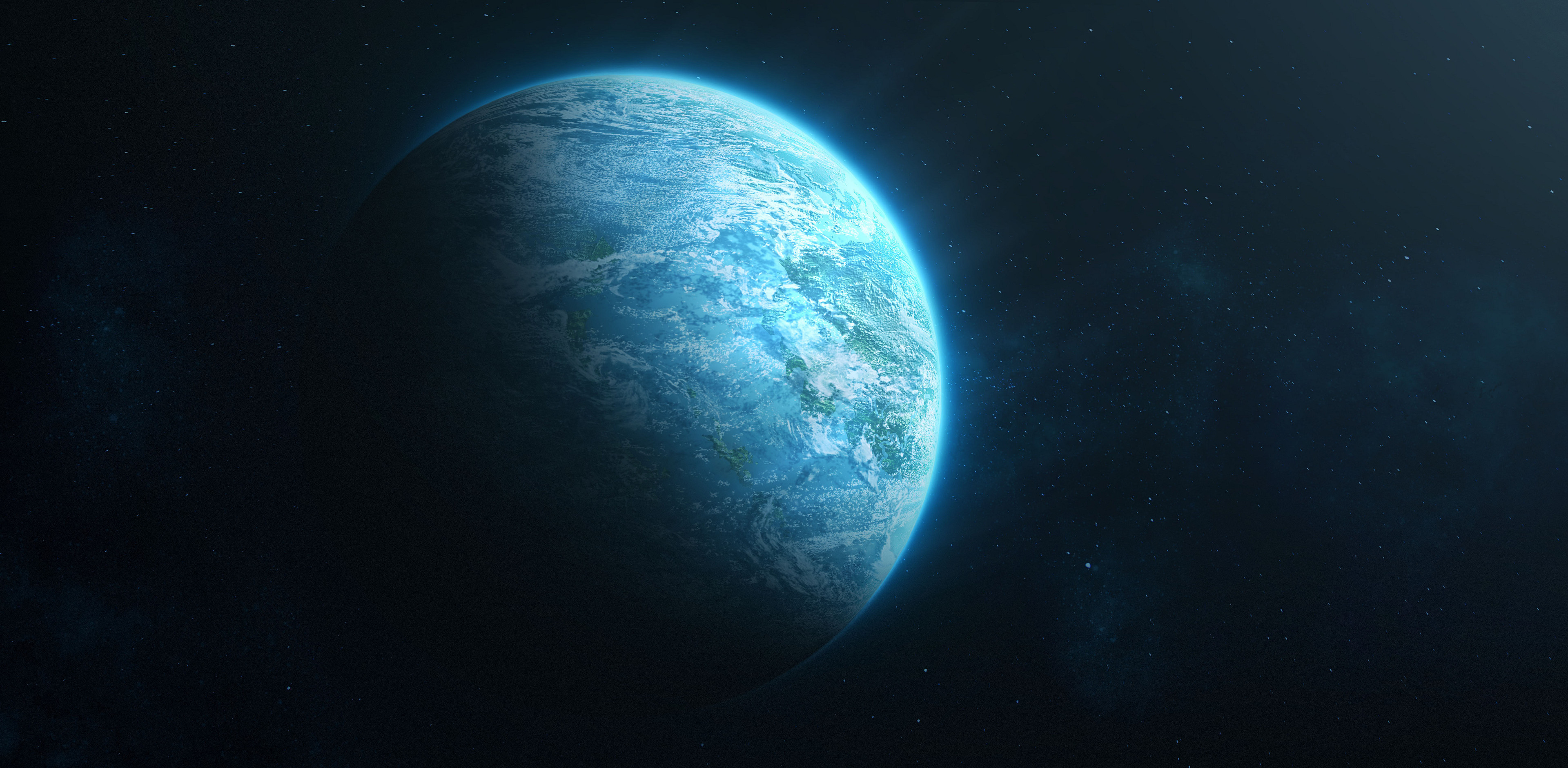 Blue planet space view k hd digital universe k wallpapers images backgrounds photos and pictures
