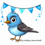 Blue bird coloring pages