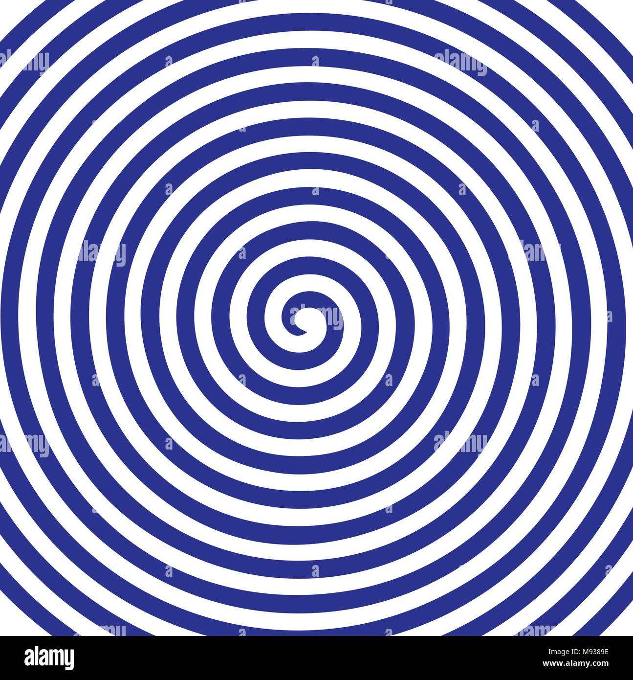 White blue round abstract vortex hypnotic spiral wallpaper vector illustration optical illusion spiral anaglyph opt art illustration volute spiral stock vector image art