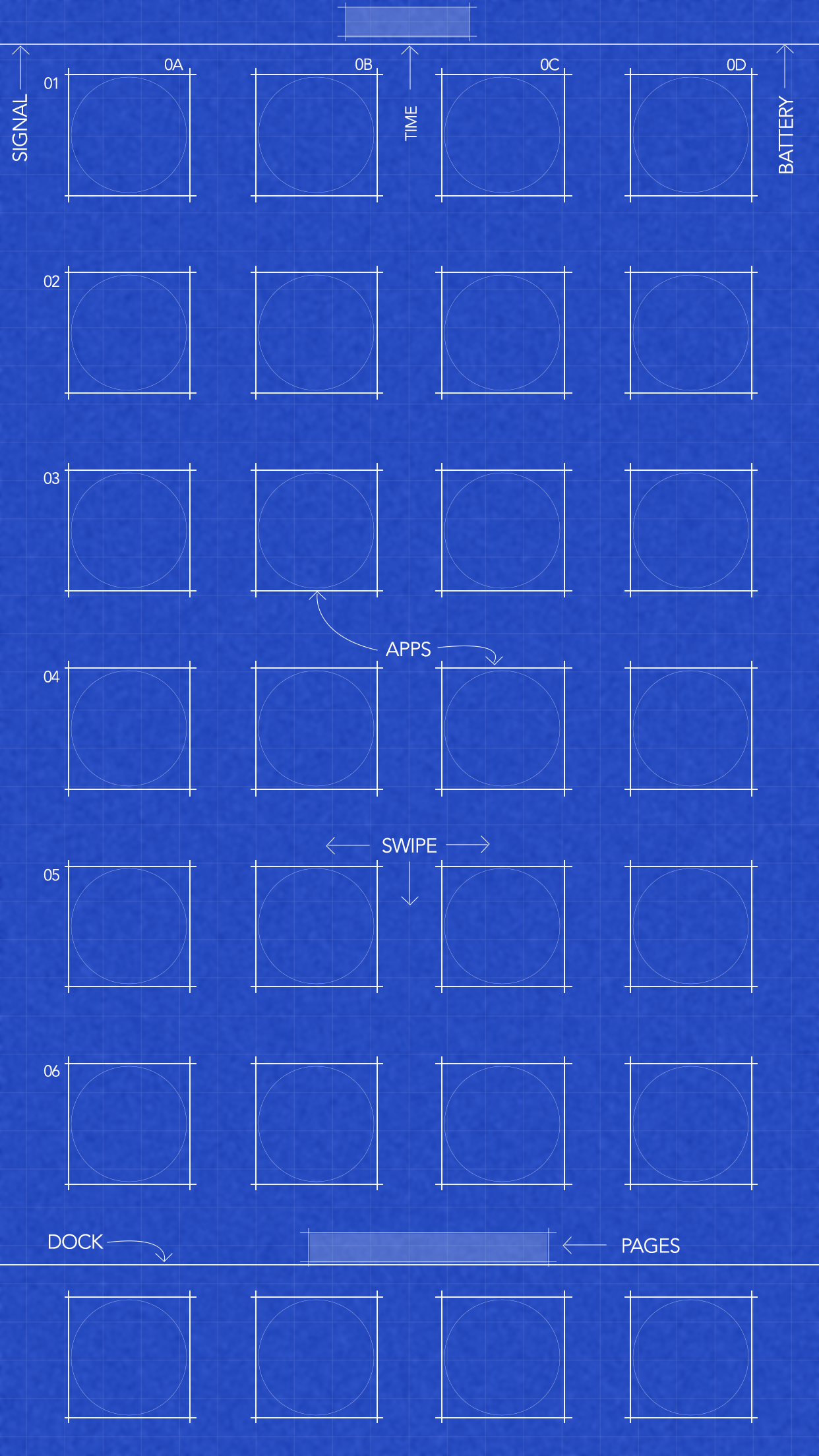 Grid and blueprint wallpapers for iphone