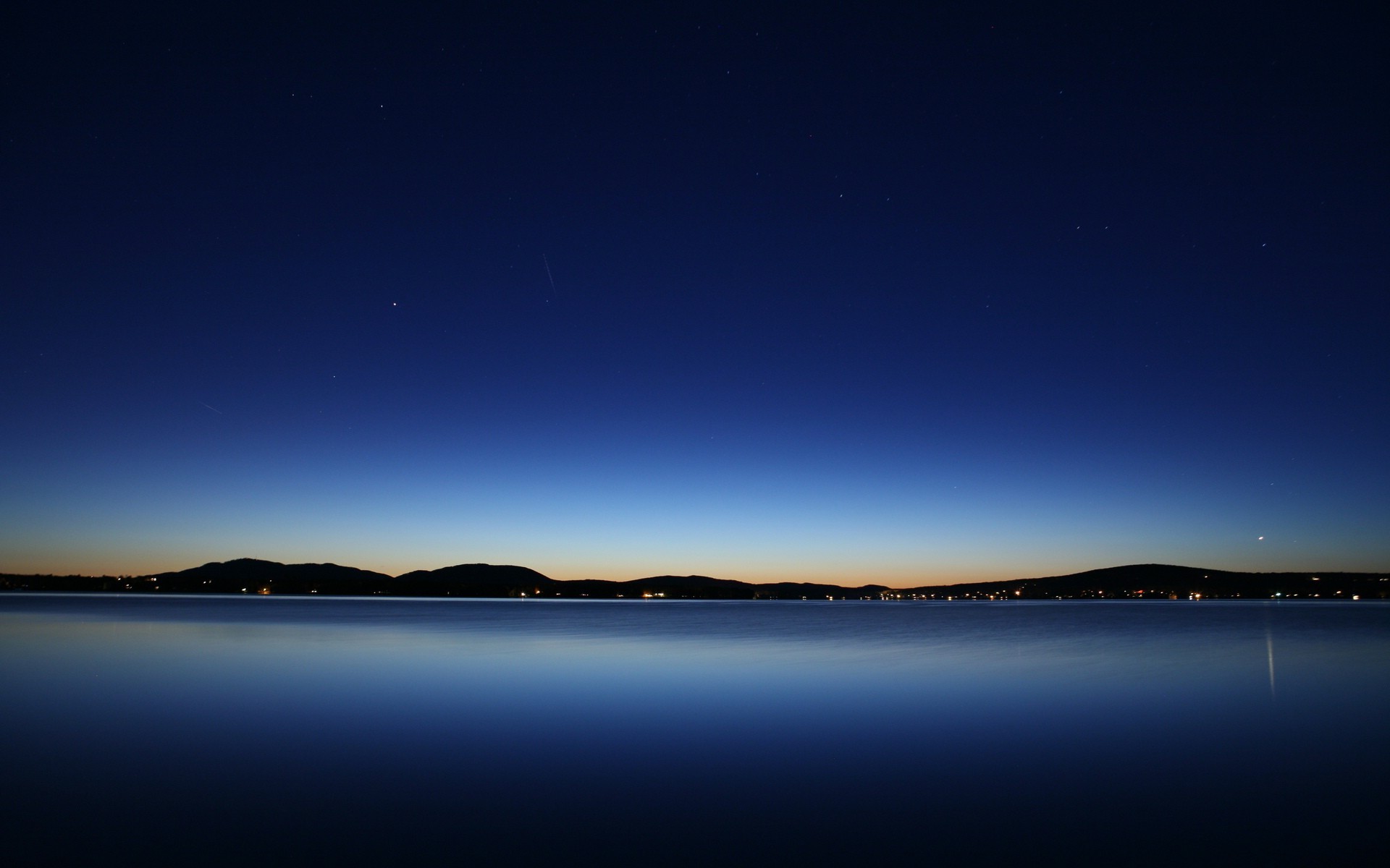 Photography blue water lake evening dusk