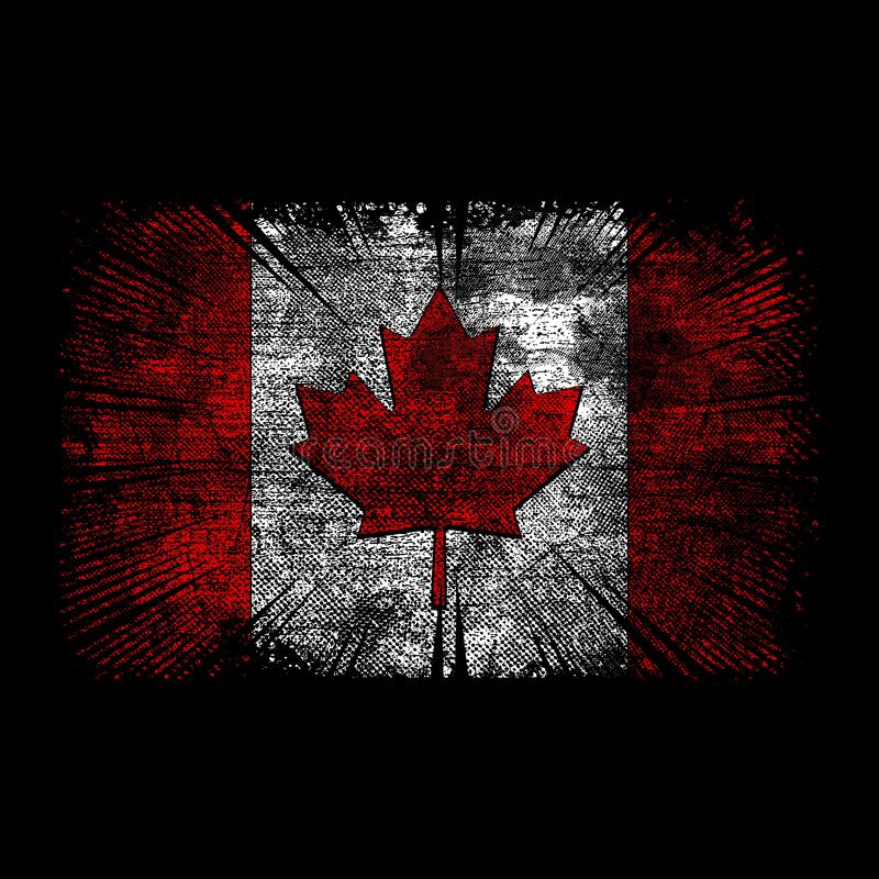 Grunge canadian flag wallpaperbackground stock vector stock vector