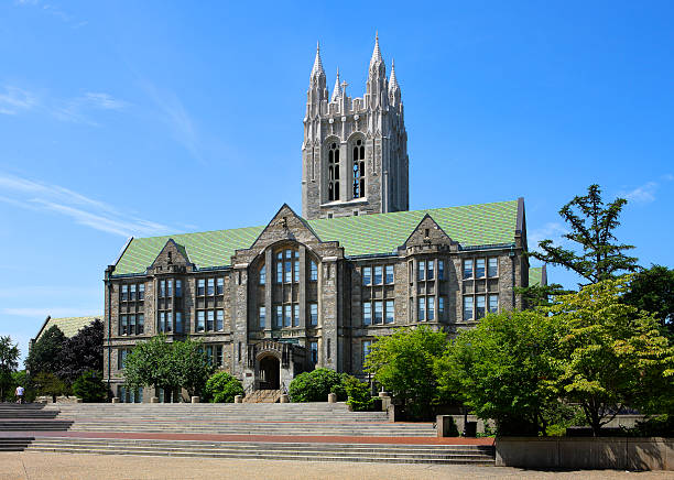 Boston college stock photo