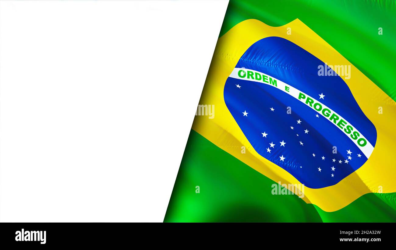 White background and brazil flags d waving flag design brazil white background flag picture wallpaper white vs brazil imaged rendering white stock photo