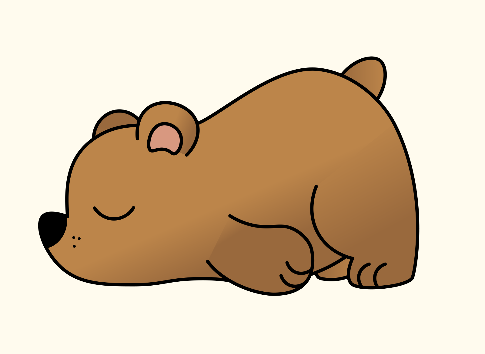 Tired bear by anastasia leckermaul on