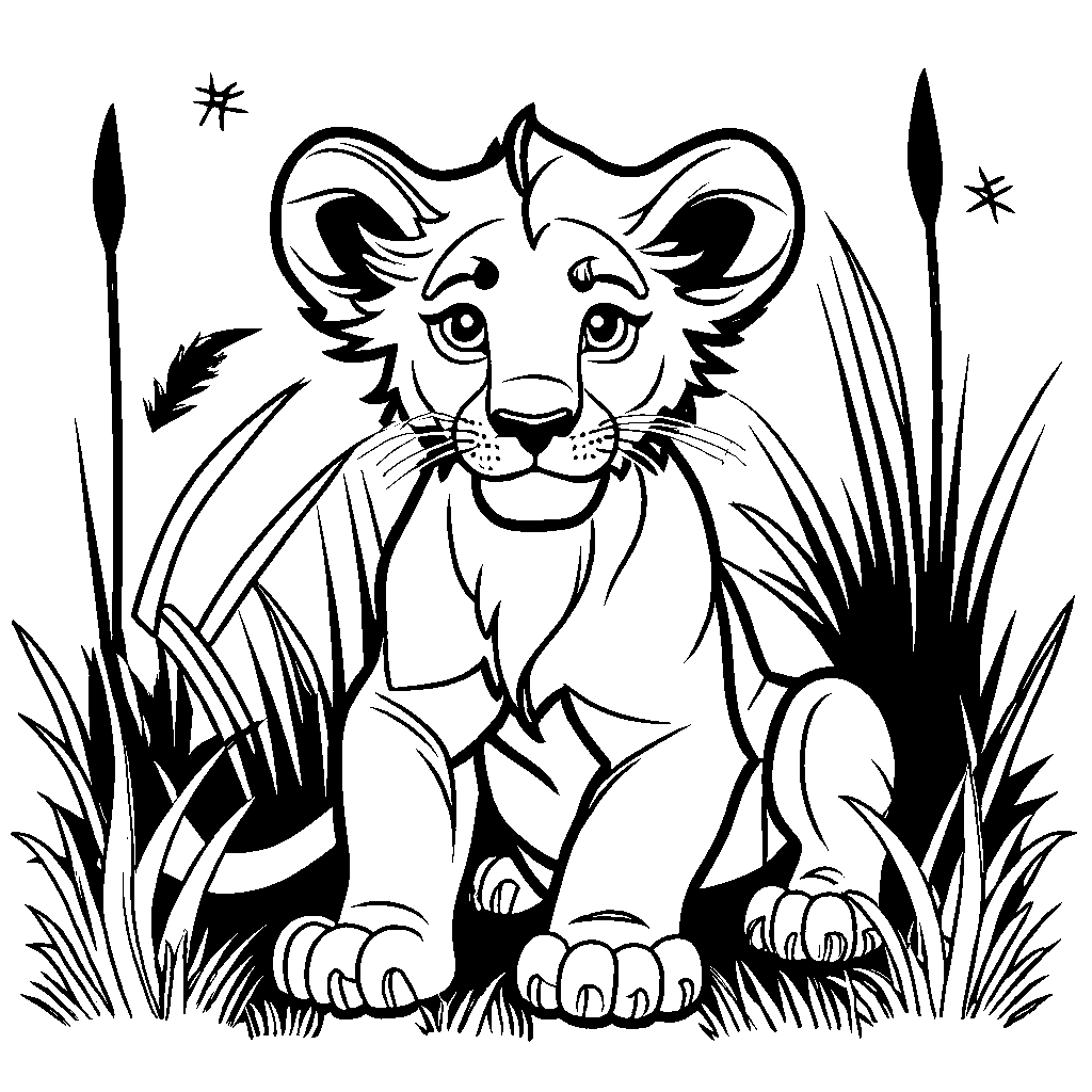 Realistic lion coloring page â lulu pages