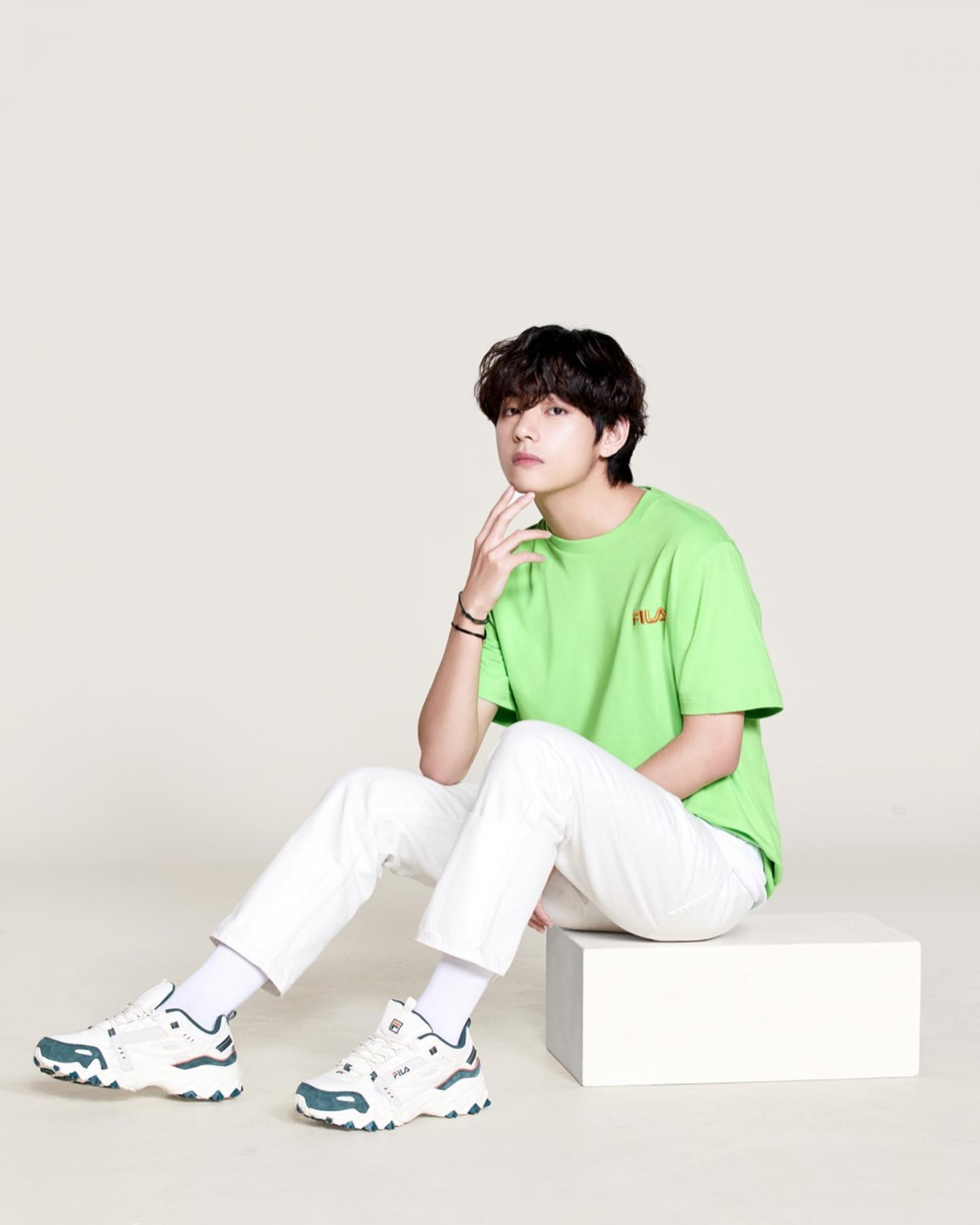 Fila japan unveils btss individual shots for summer collection
