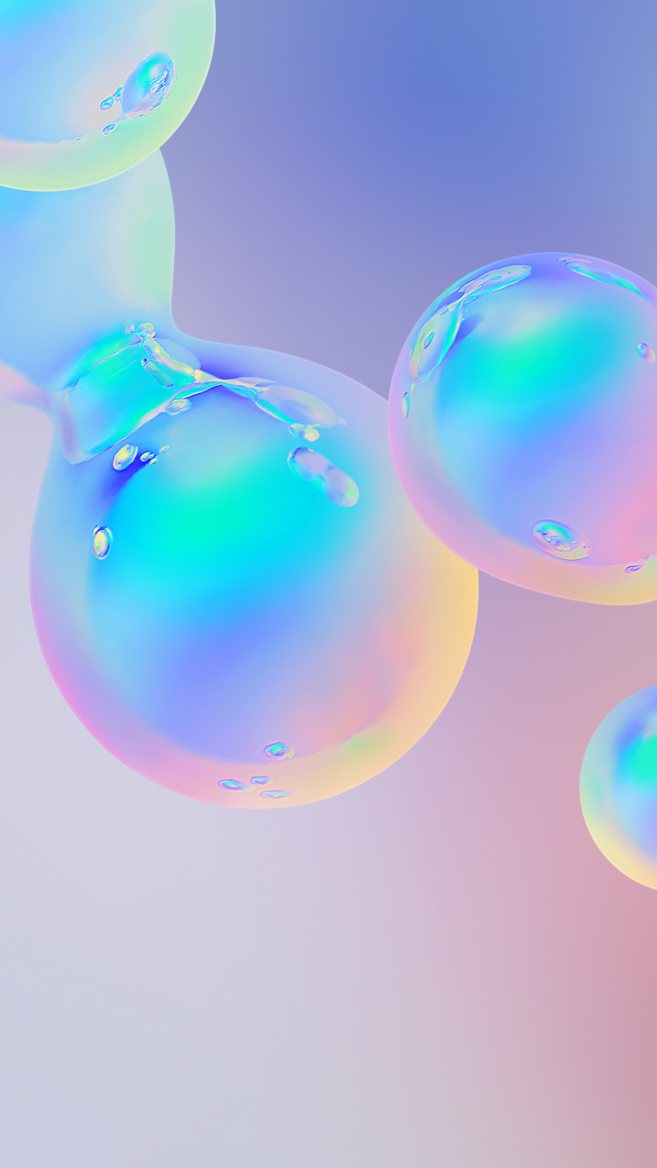 Abstract colorful bubbles digital art k