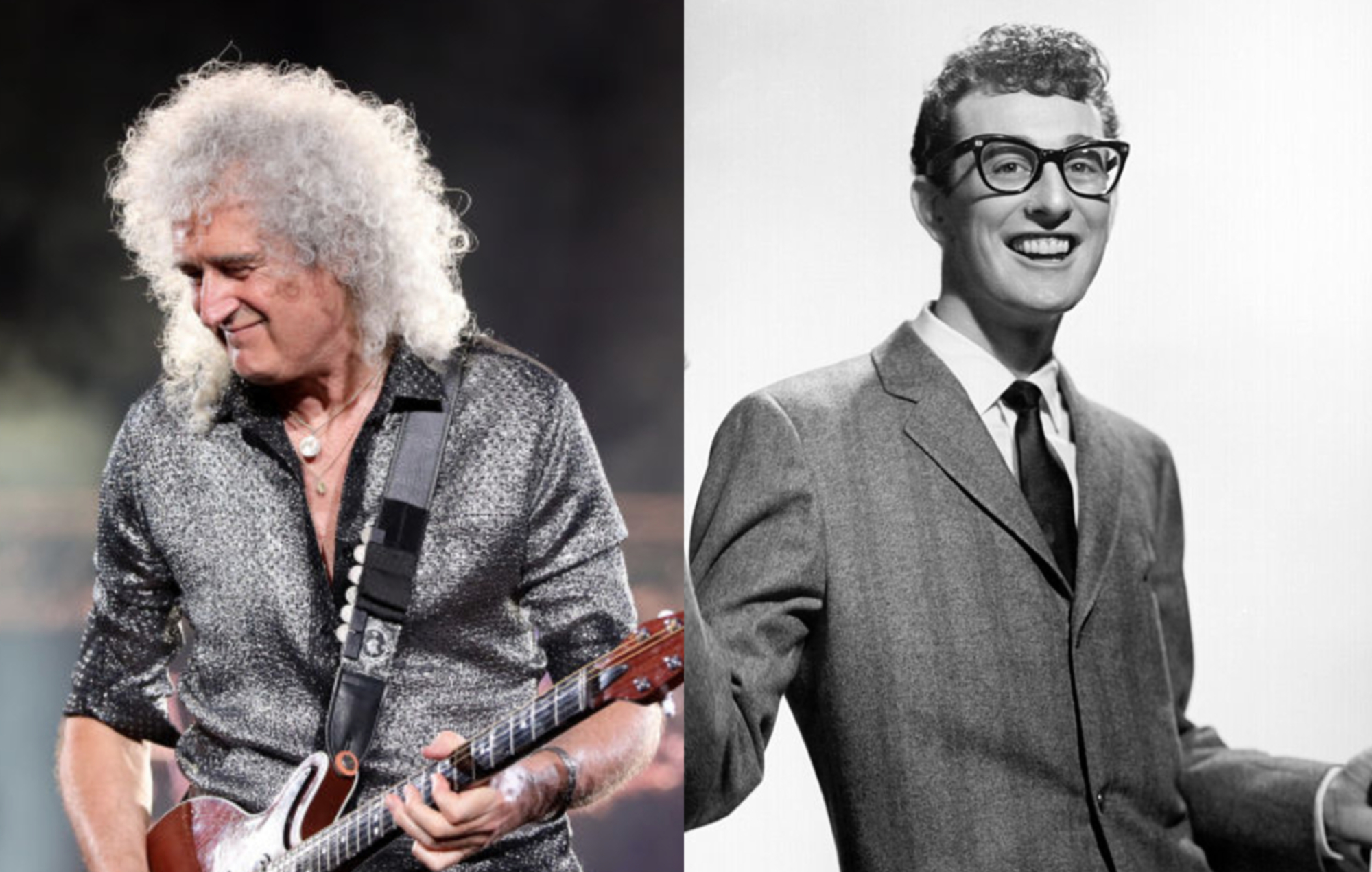 Brian may pays tribute to buddy holly with cover of maybe baby