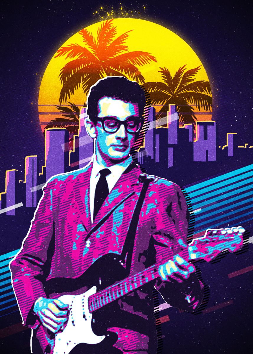 Buddy holly s poster by niceandbetter studio