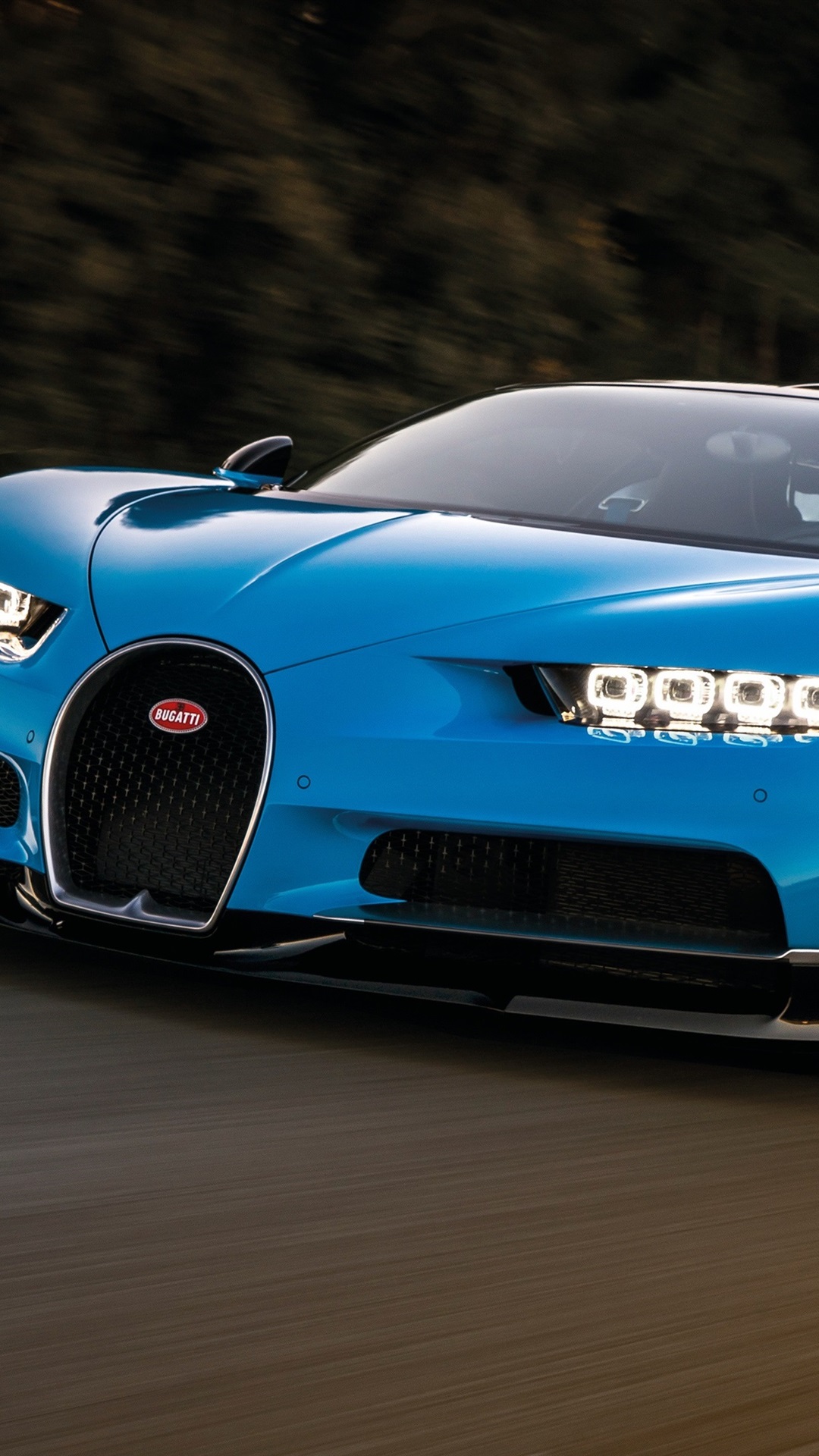 Blue bugatti chiron supercar speed x iphone s plus wallpaper background picture image