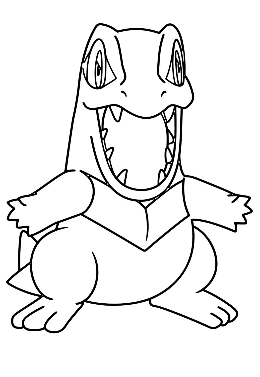 Free printable pokemon teeth coloring page for adults and kids