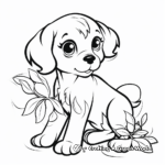 Christmas dog coloring pages