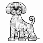 D is for dog coloring pages