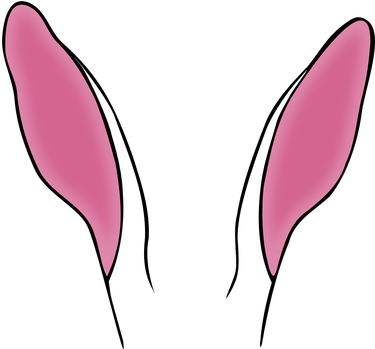 Free rabbit ears vector art
