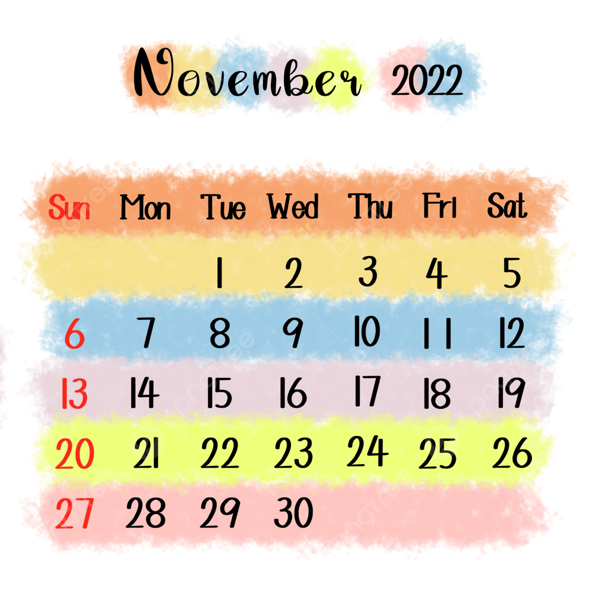 Colorful calendar png vector psd and clipart with transparent background for free download