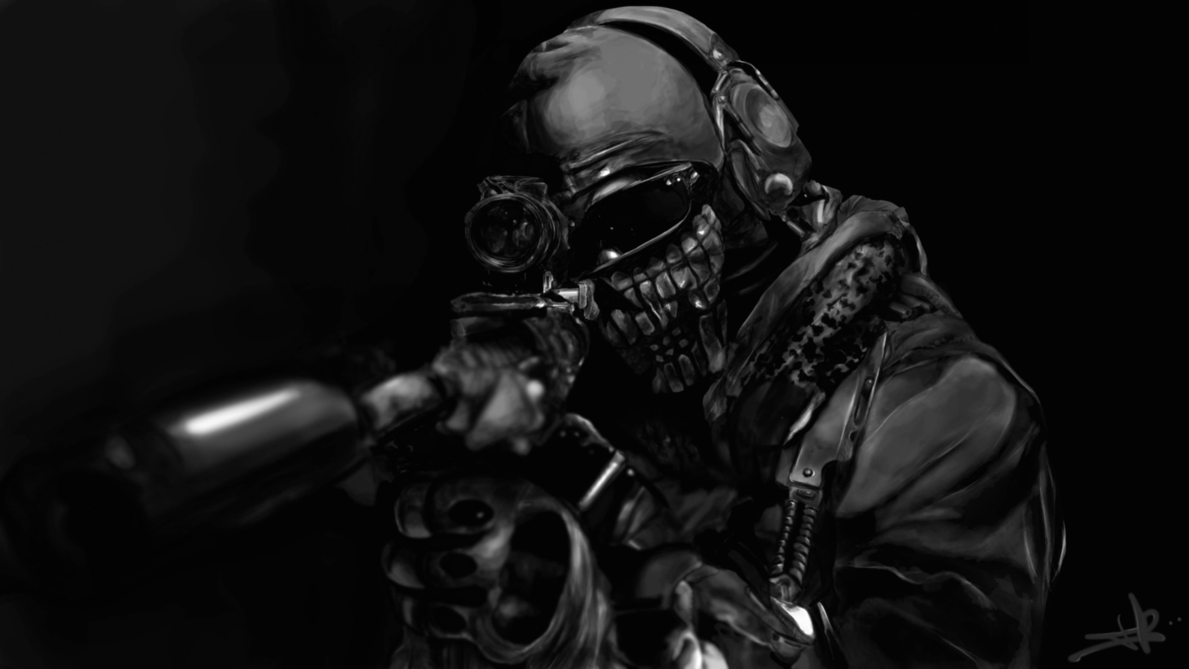 Call of duty ghost masked warrior k wallpaper