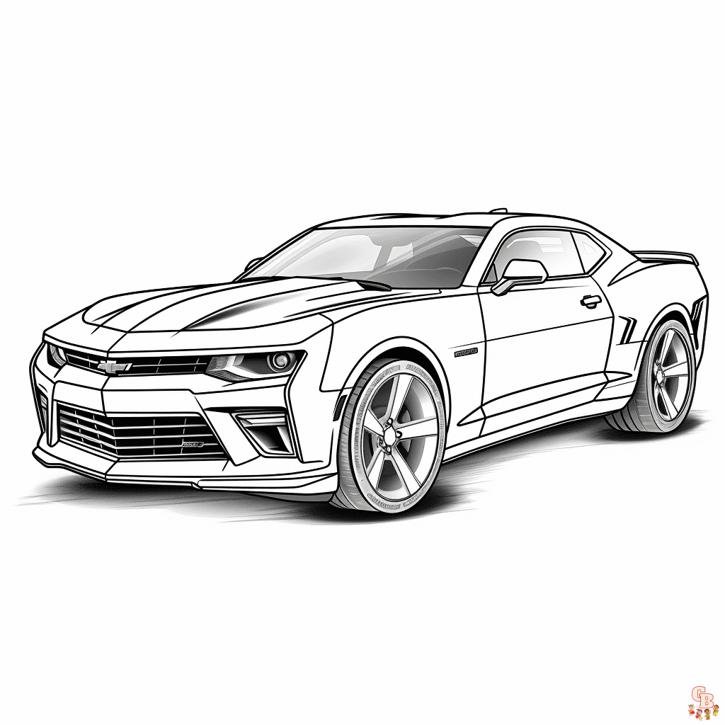 Printable camaro coloring pages free for kids and adults
