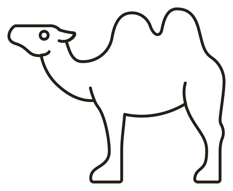 Camel coloring page free printable coloring pages