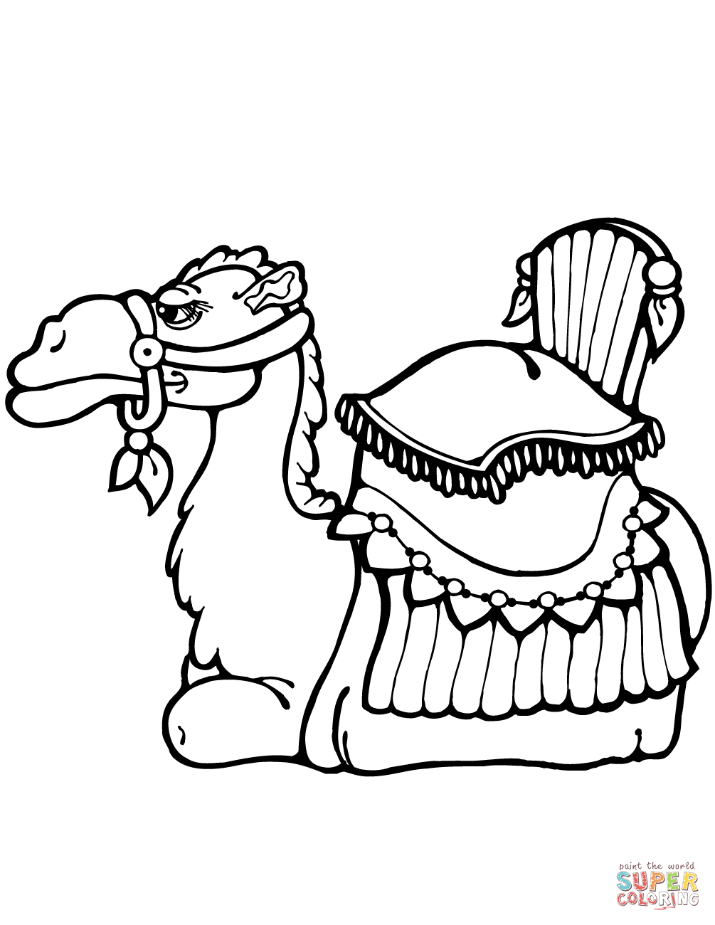Camel laying down coloring page free printable coloring pages
