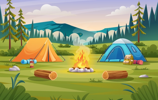 Camping background images