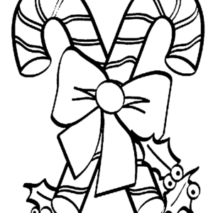 Christmas candy cane coloring pages printable for free download