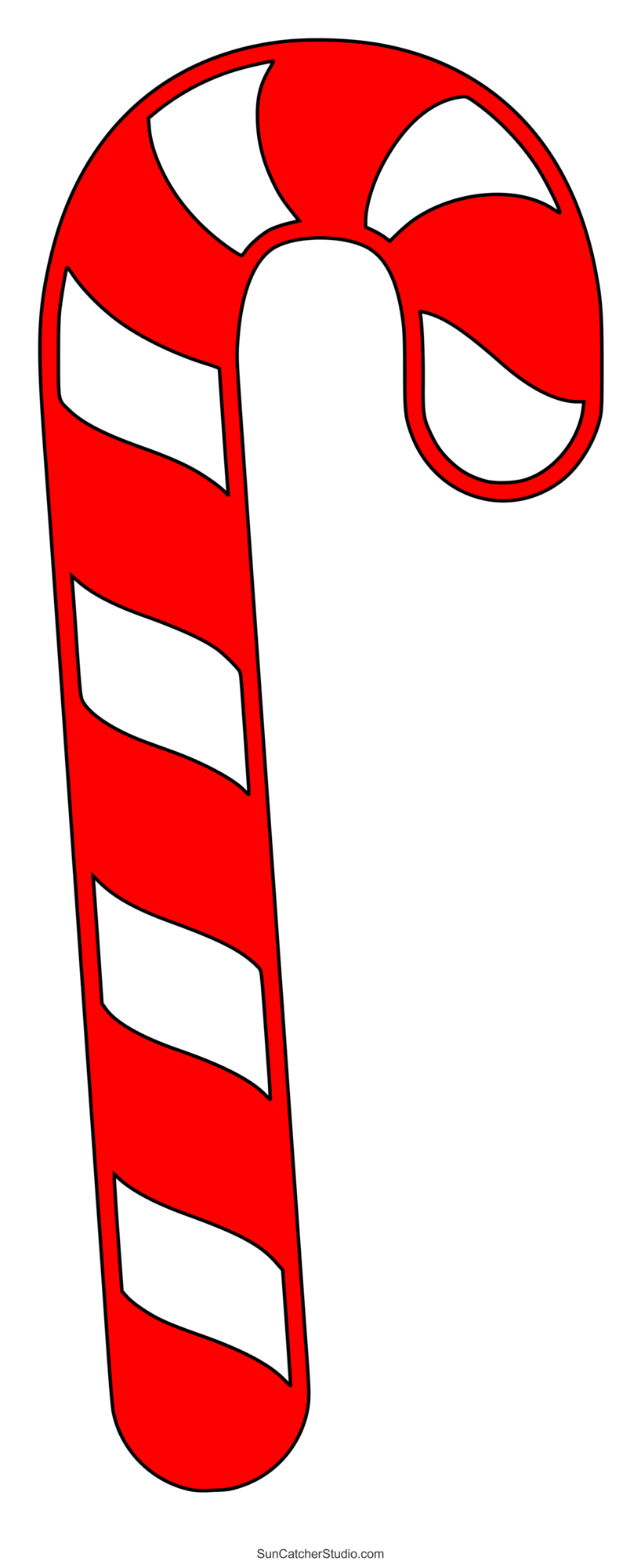 Candy cane templates free printable patterns stencils â diy projects patterns monograms designs templates
