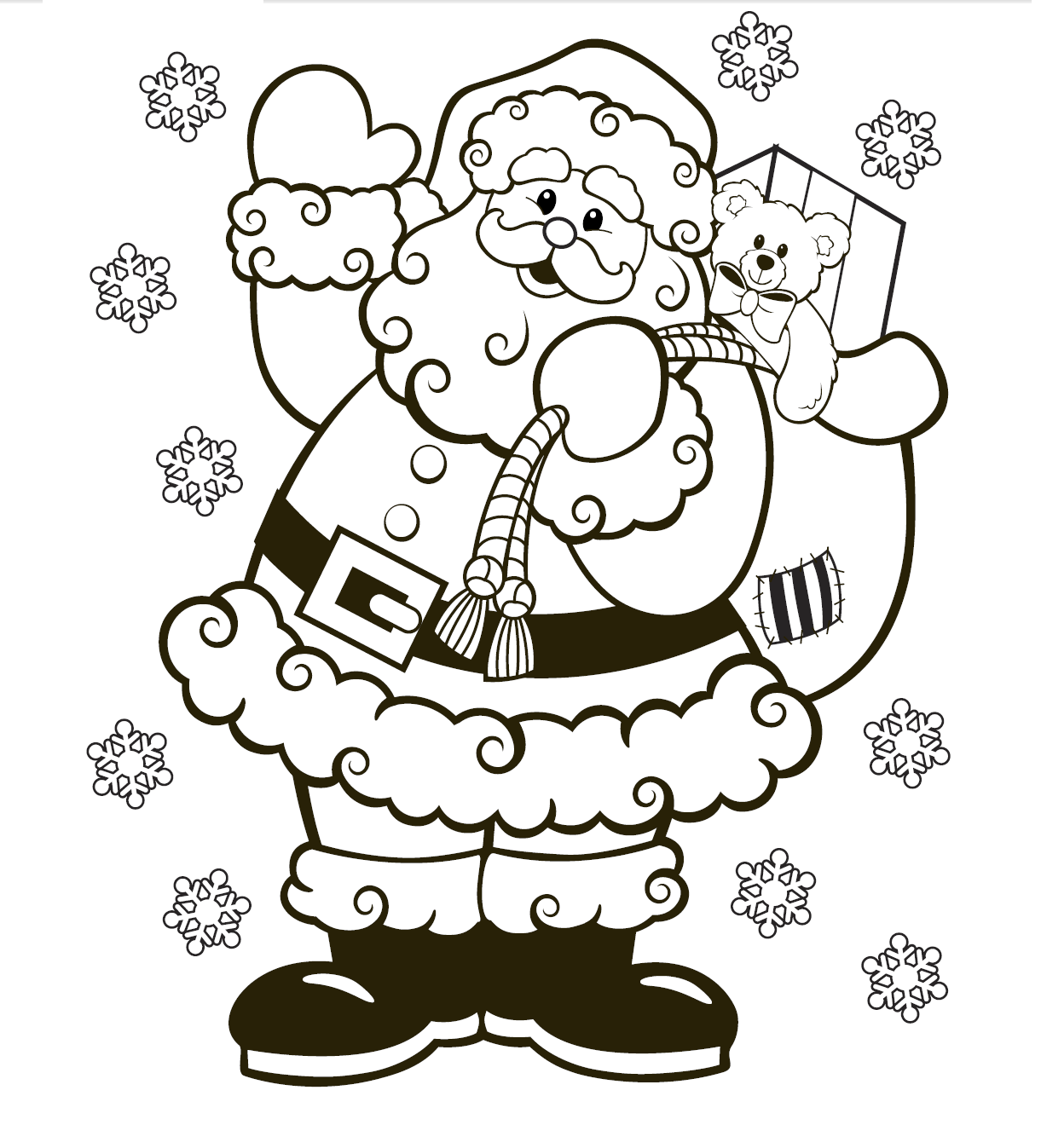 Printable christmas colouring pages