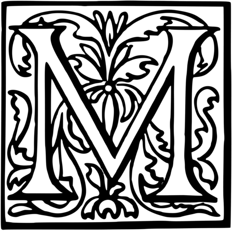 Letter m coloring page free printable coloring pages