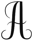 Calligraphy alphabet â printable a
