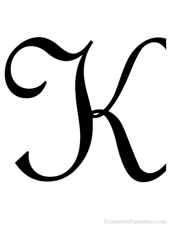 Printable letter k in cursive writing fancy cursive cursive letters cursive letters fancy