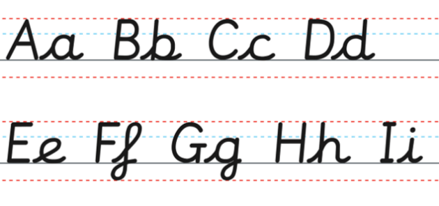 Different styles of handwriting handwriting examples