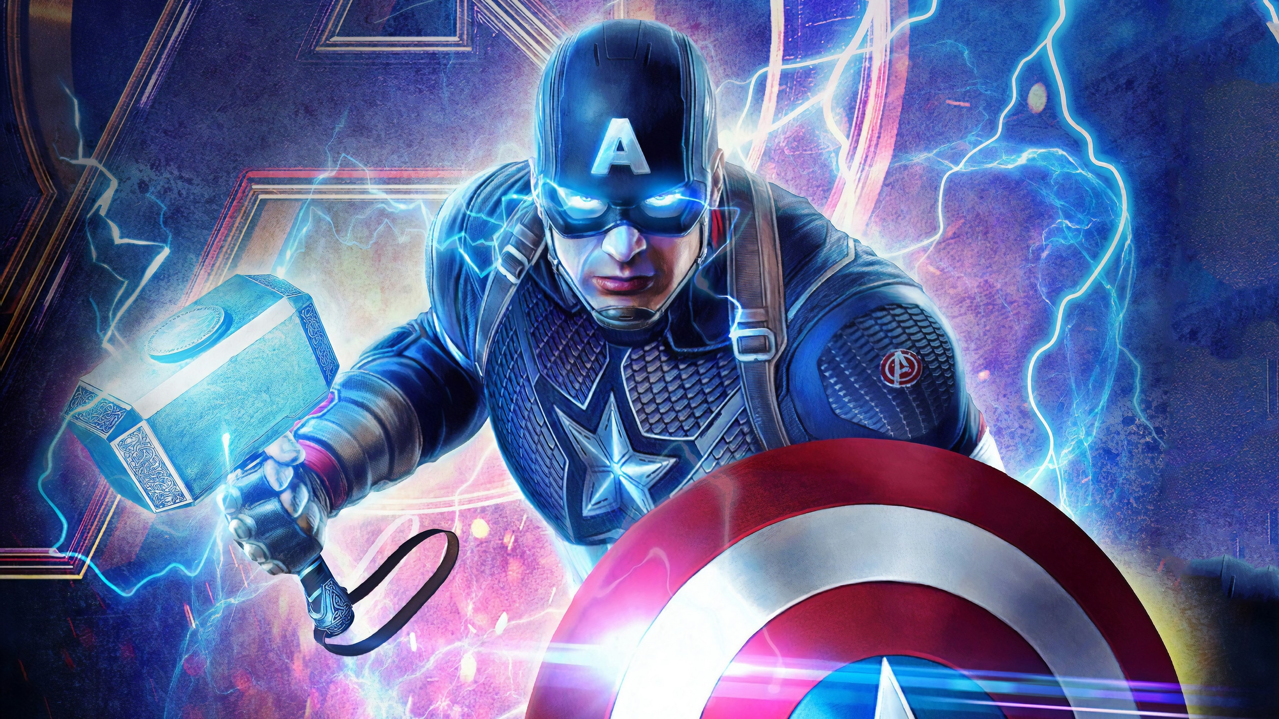 Wallpaper id captain america k hd superheroes artwork avengers endgame behance free download