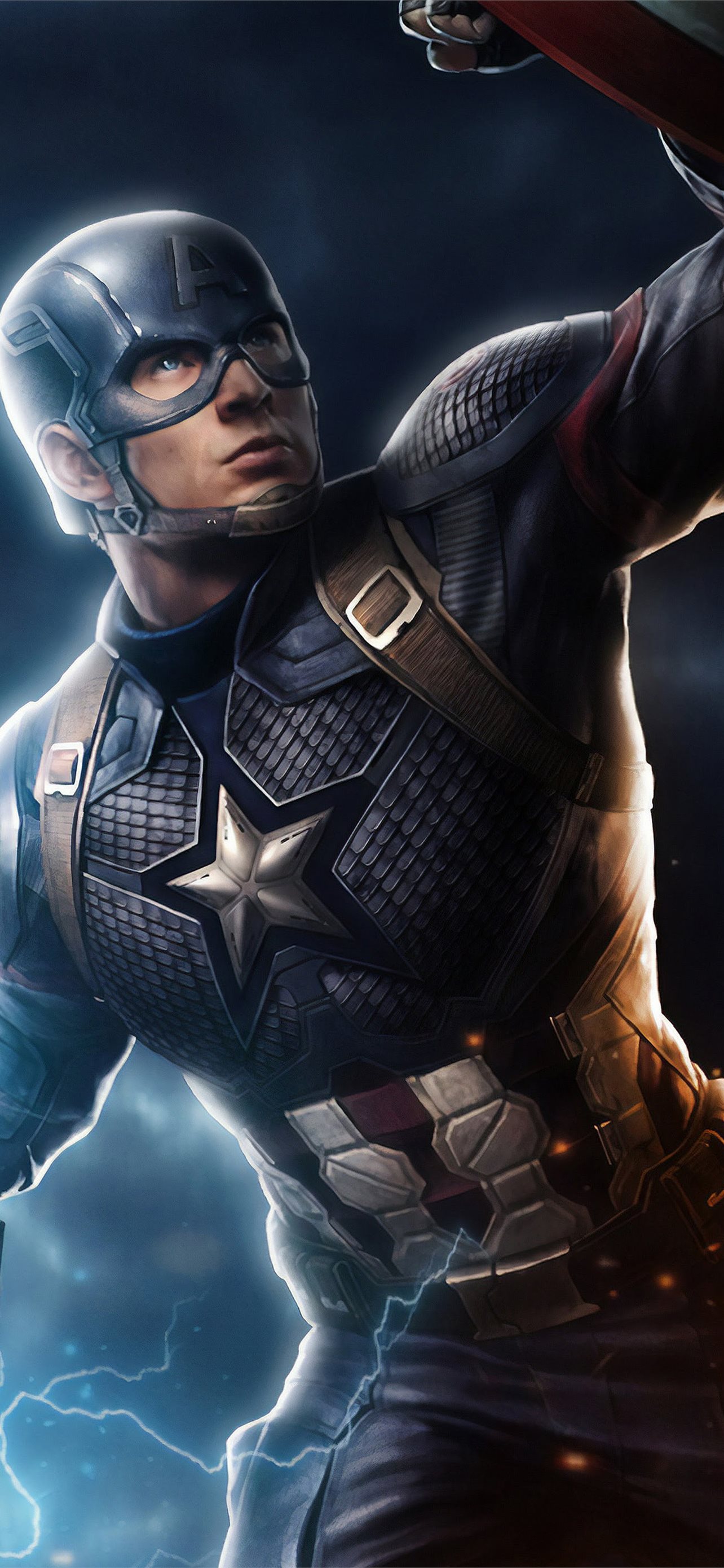 Avengers endgame captain america mjolnir hammer li iphone wallpapers free download