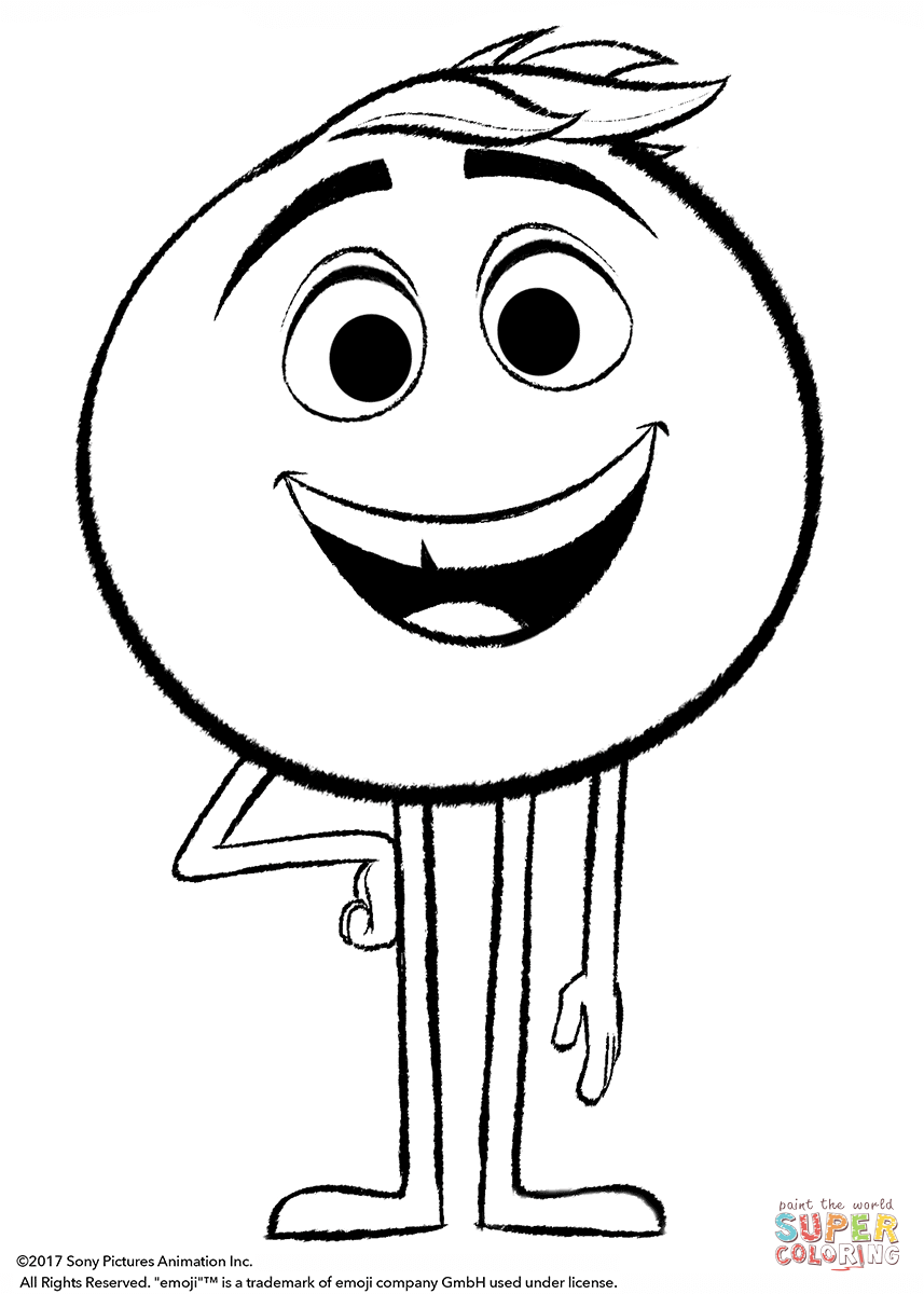 Gene from emoji movie coloring page free printable coloring pag emoji coloring pag emoji movie coloring pag
