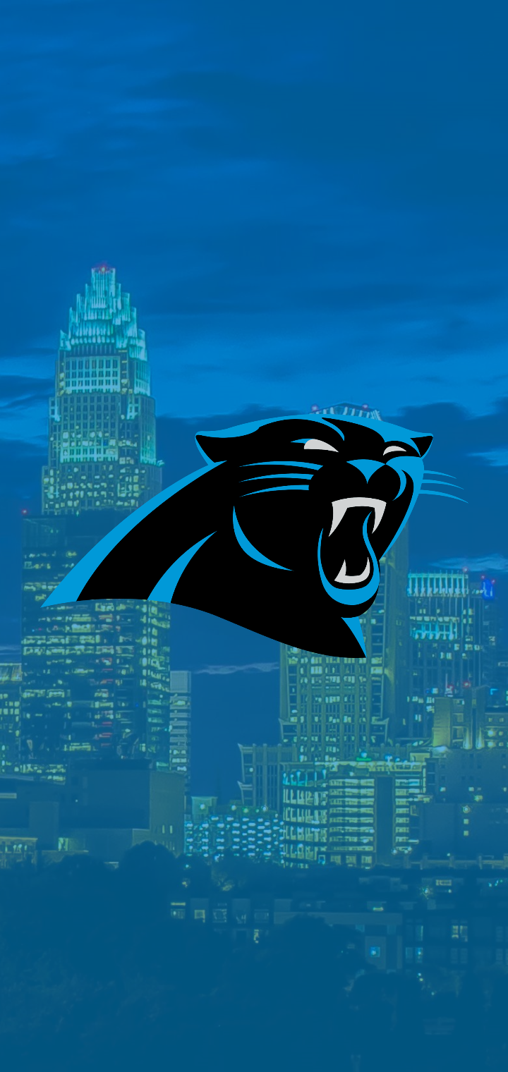 I made yall a phone wallpaper in case you want to use it im not a carolina panthers fan but i made one for every nfl team rpanthers