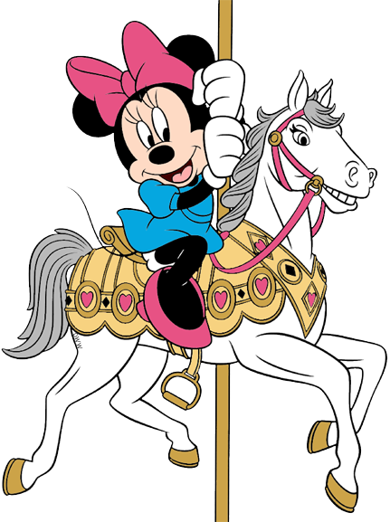 Minnie riding carousel horse minnie mouse pictures mickey mouse art minnie mouse images