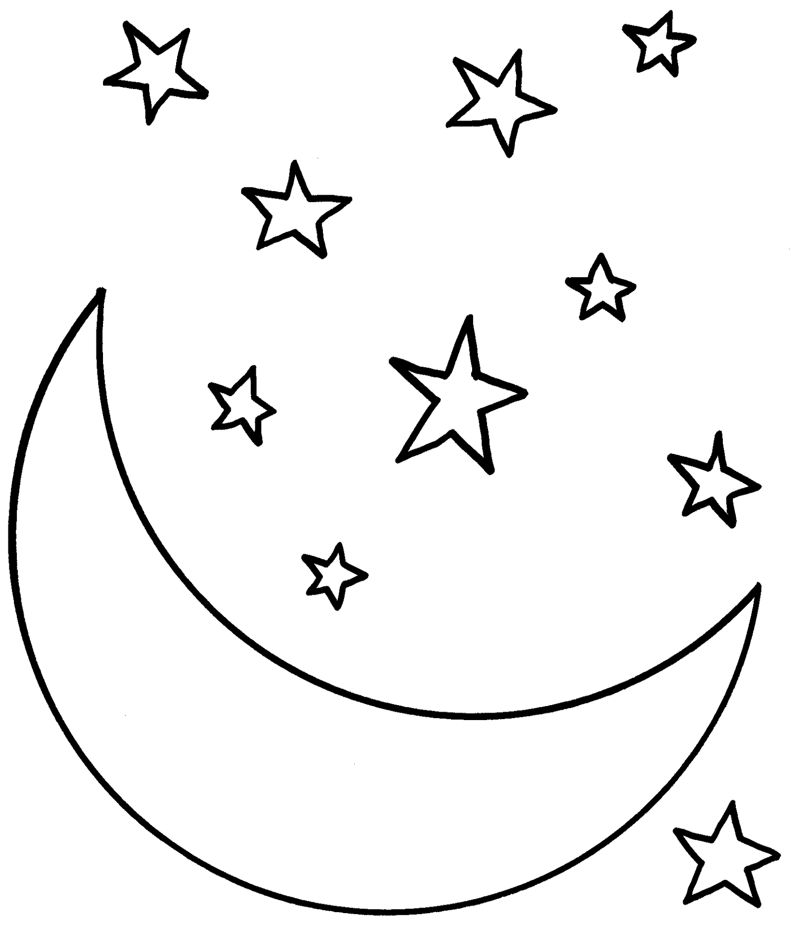 Moon coloring pages printable for free download
