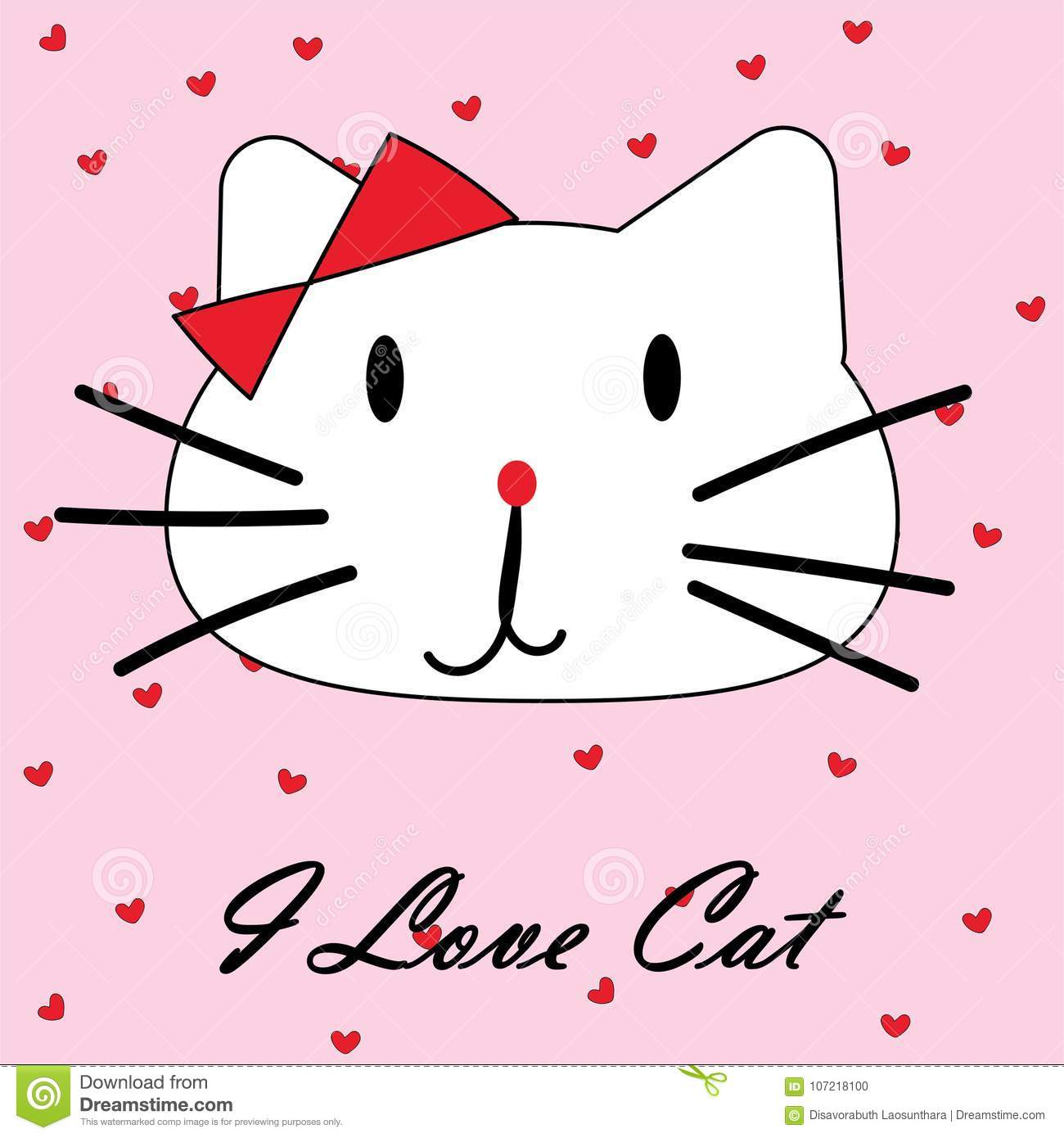 The cartoon cat wallpaper background stock vector
