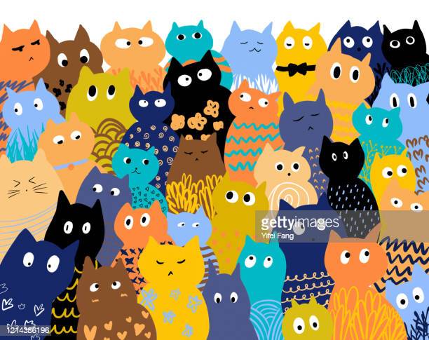Bilder fotografier och illustrationer med cartoon cat wallpaper