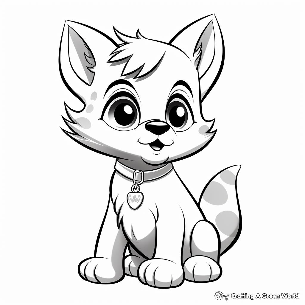Dog and cat coloring pages