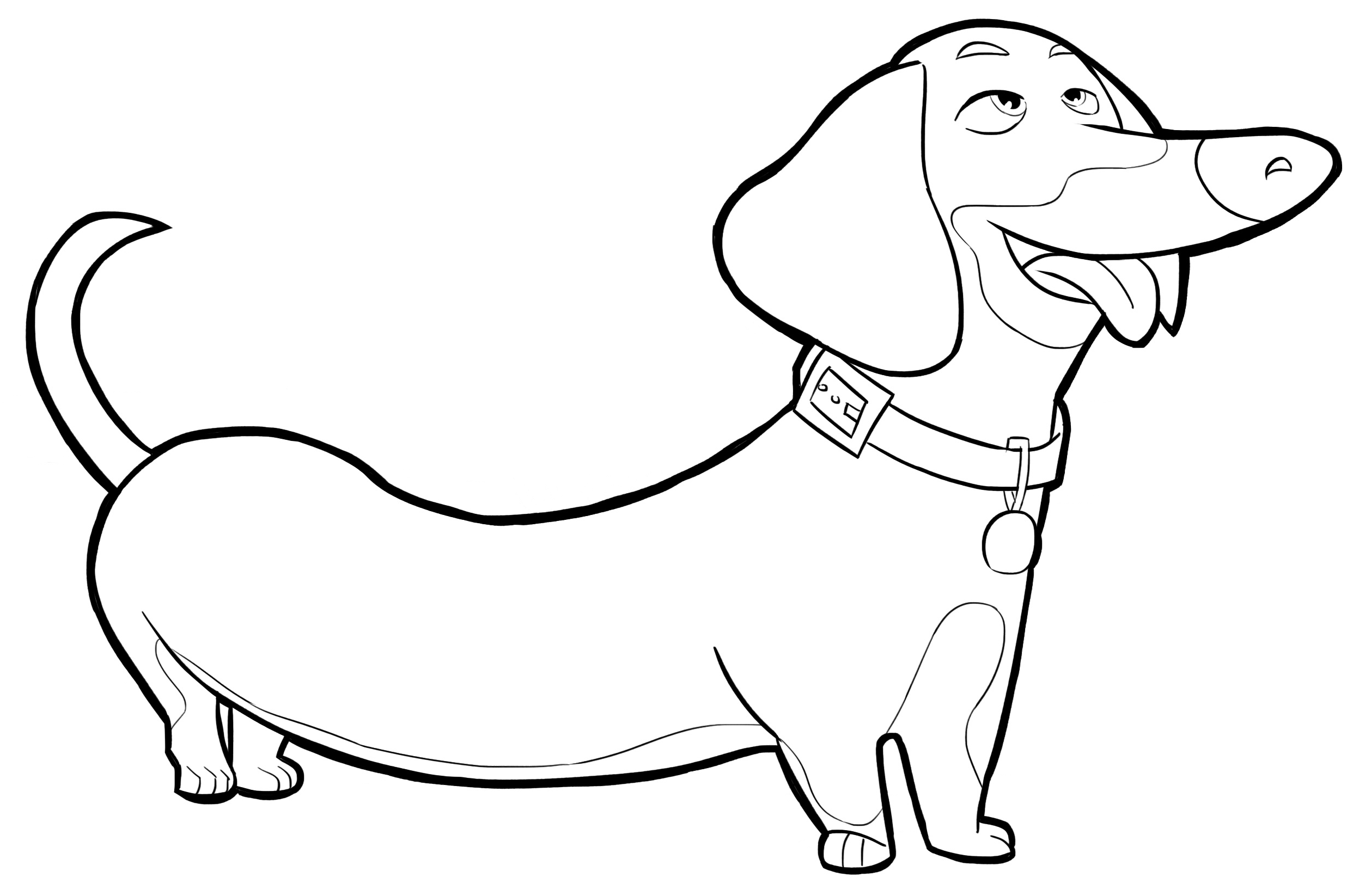 Dachshund coloring pages
