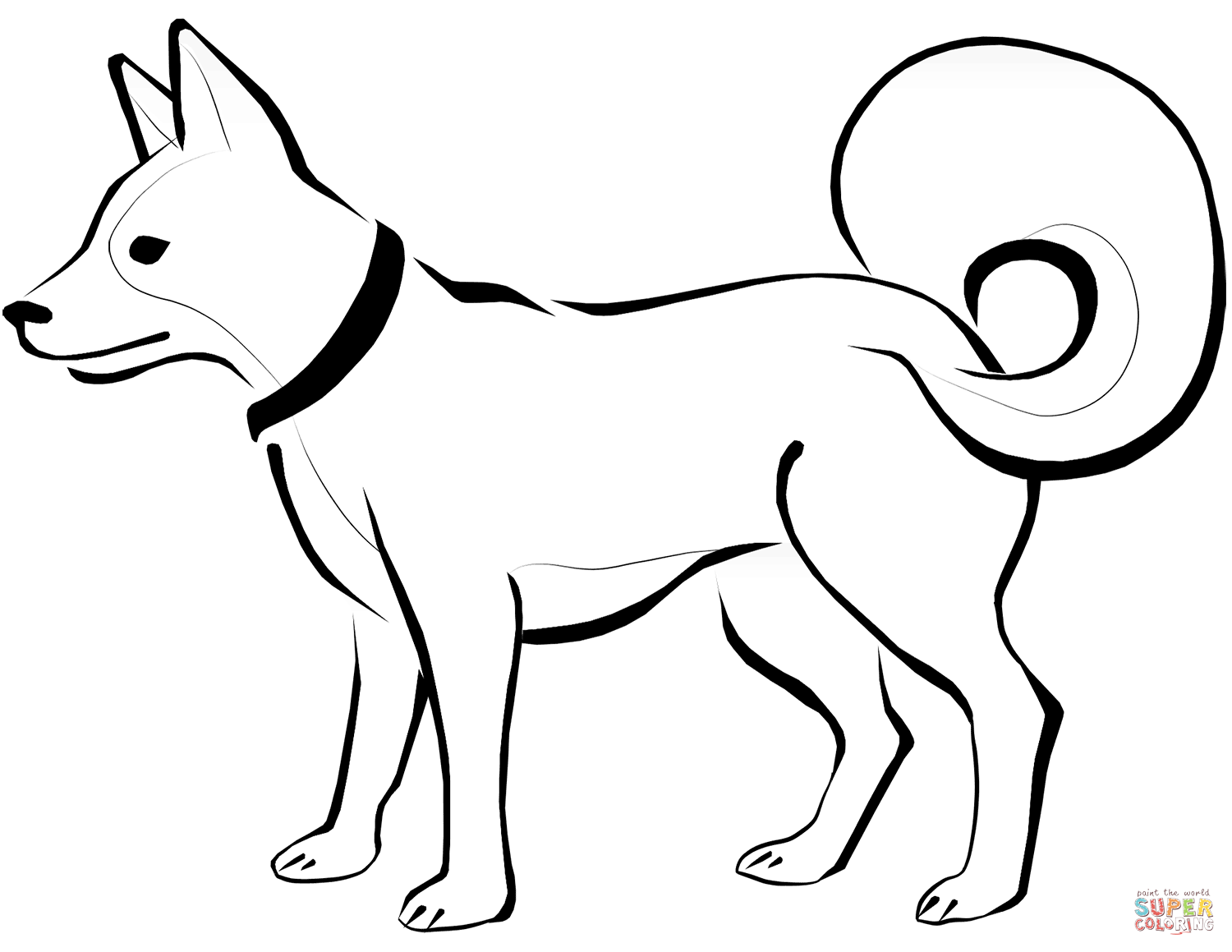Eskimo dog coloring page free printable coloring pages