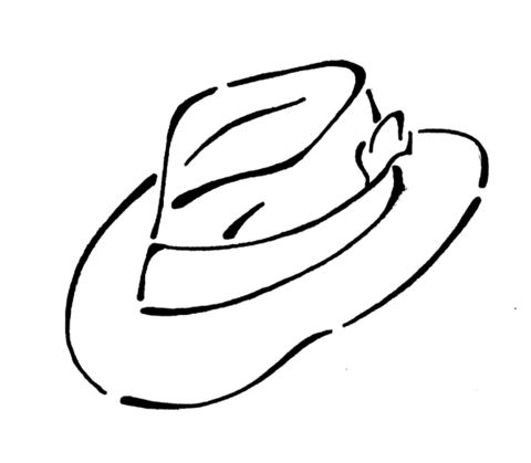 Hat coloring page free printable coloring pages