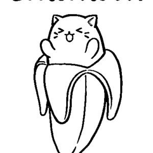 Bananya coloring pages printable for free download