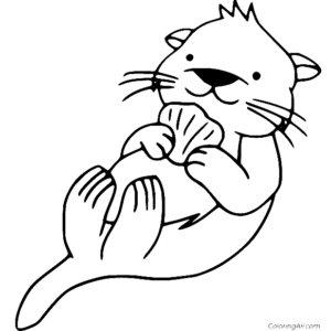 Otter coloring pages printable for free download
