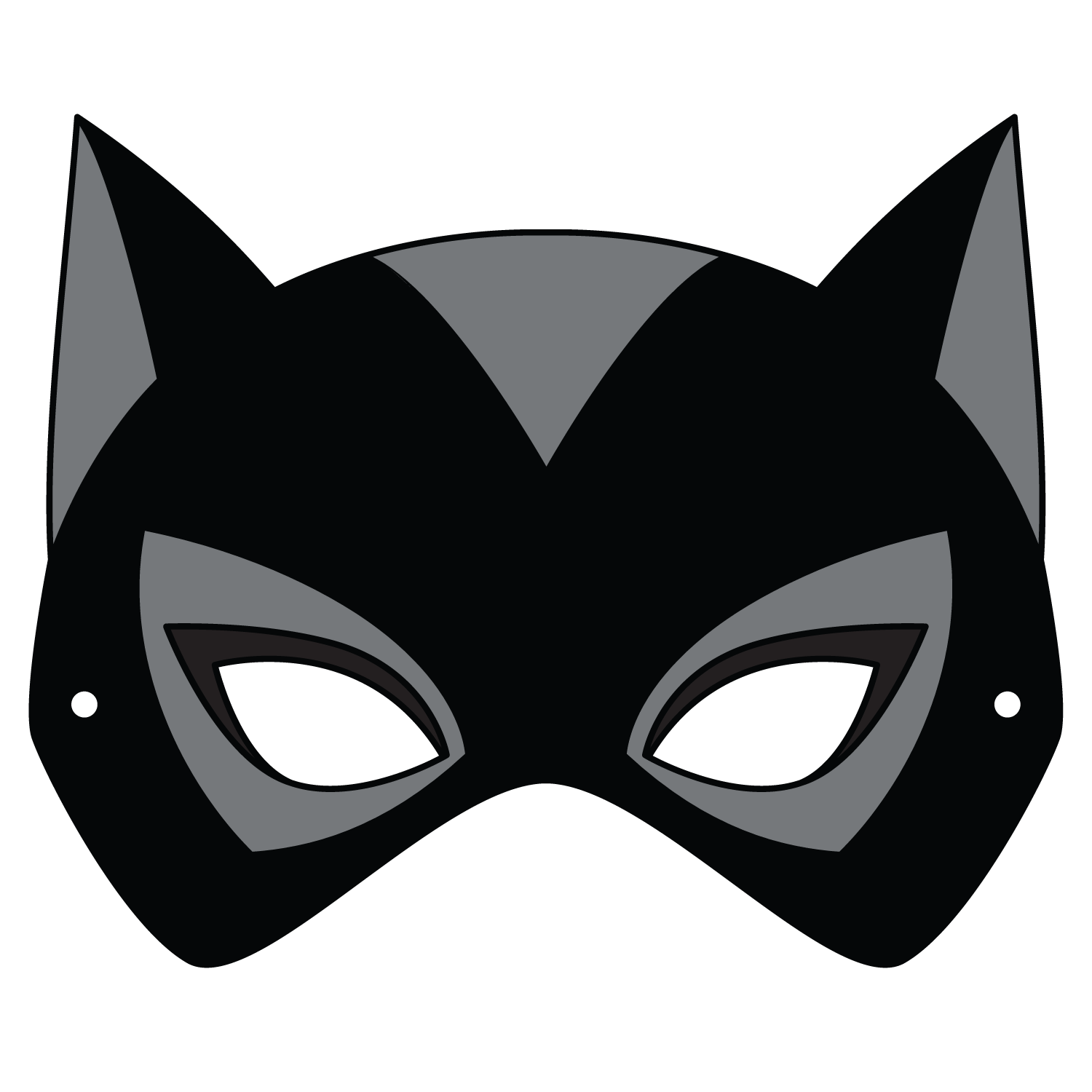 Catwoman mask template free printable papercraft templates